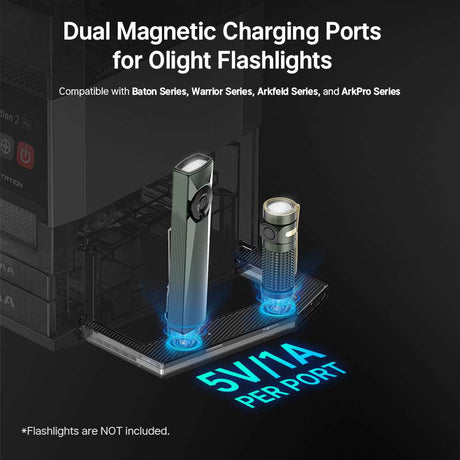 Olight Ostation 2 Pro | viedais AA/AAA bateriju lādētājs | 3-in-1