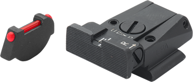 Ruger P91 - P97 regulējami mehāniskie tēmēkļi | fiber optic