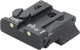 Smith & Wesson [Cal. 10 Cal. 45 3rd Gen] regulējams aizmugurējais tēmēklis | balti punkti