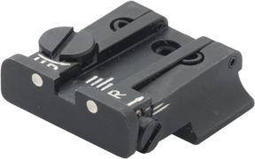 Smith & Wesson [Cal. 10 Cal. 45 3rd Gen] regulējams aizmugurējais tēmēklis | balti punkti