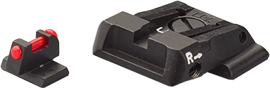 Smith & Wesson M&P regulējami mehāniskie tēmēkļi | fiber optic