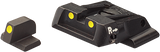 Smith & Wesson M&P regulējami mehāniskie tēmēkļi | luminiscējoši punkti