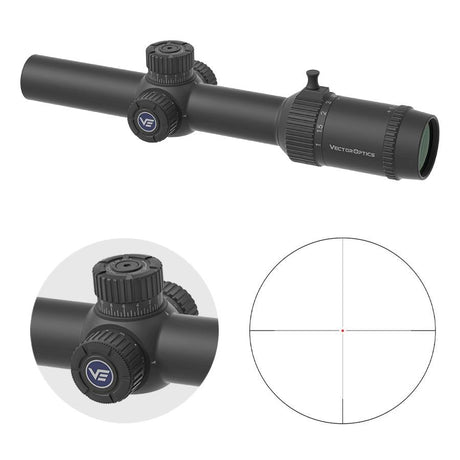 Vector Optics Forester 1-8x24 Fiber SFP šautenes tēmeklis